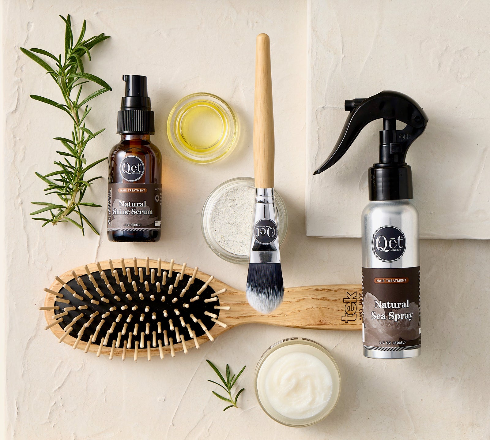 Wooden Italian Hair Brush – Qēt Botanicals