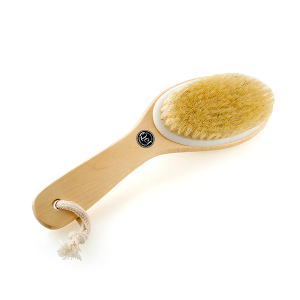 Qēt Botanicals Natural Skincare Body Brush for Dry Brushing