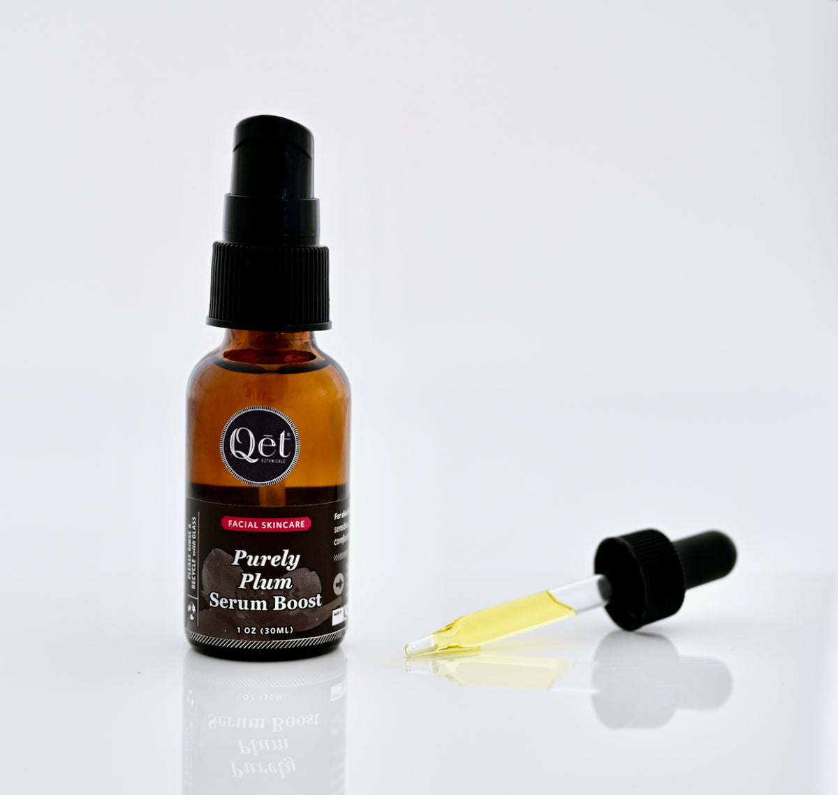 Purely Plum Face Serum Boost | Qēt Botanicals Natural Skincare