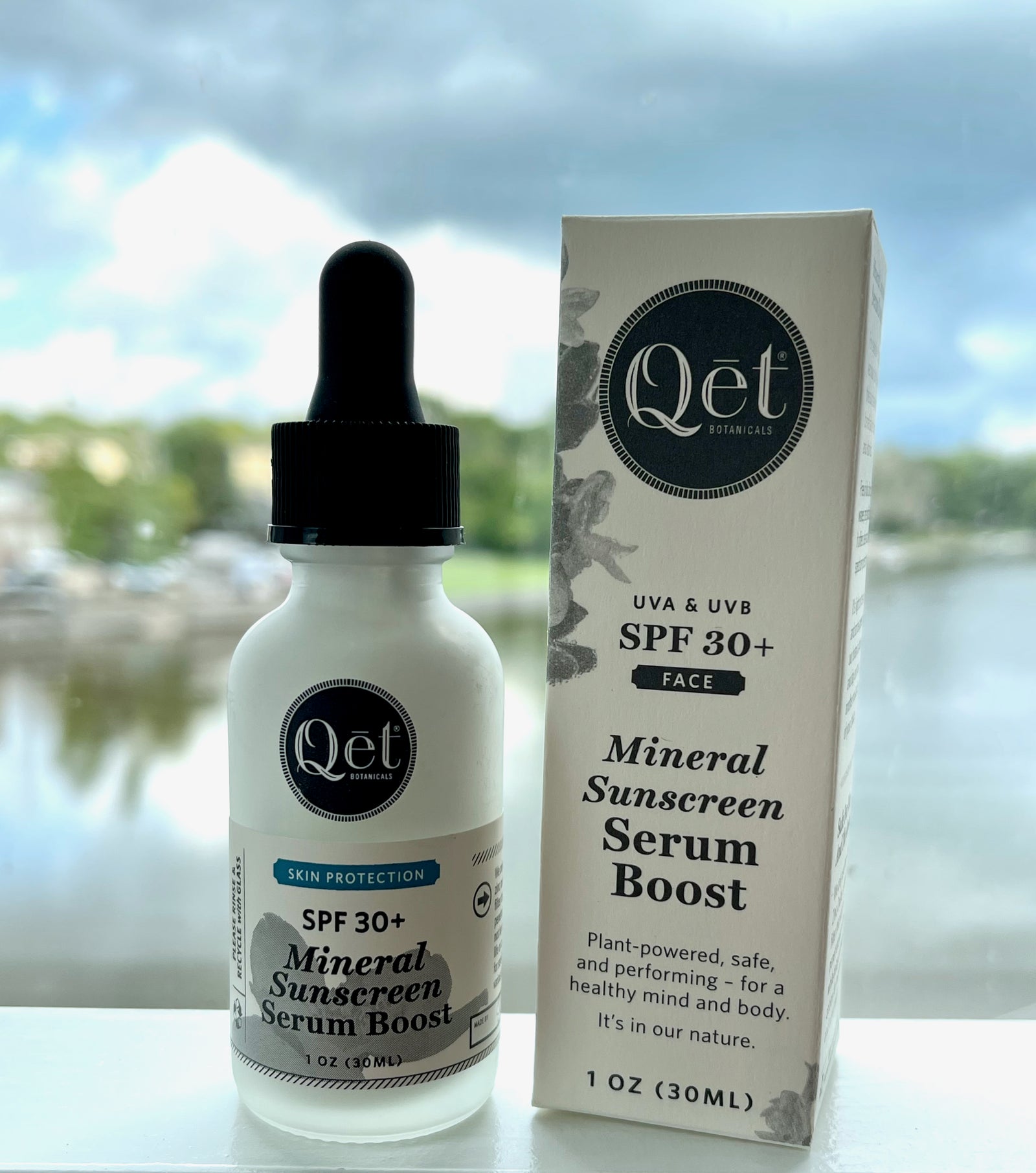 カッサブルクイーンセラム Qēt Botanicals Natural Skincare | Mineral Sunscreen Serum Boost