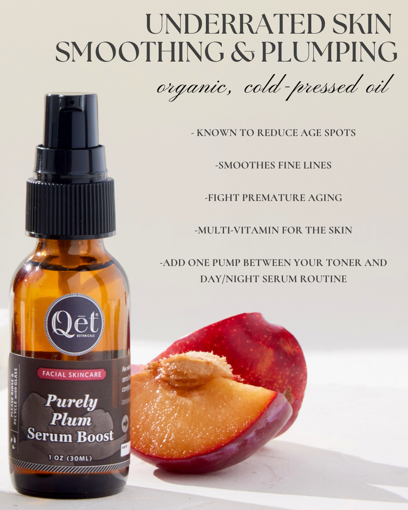 Purely Plum Face Serum Boost | Qēt Botanicals Natural Skincare