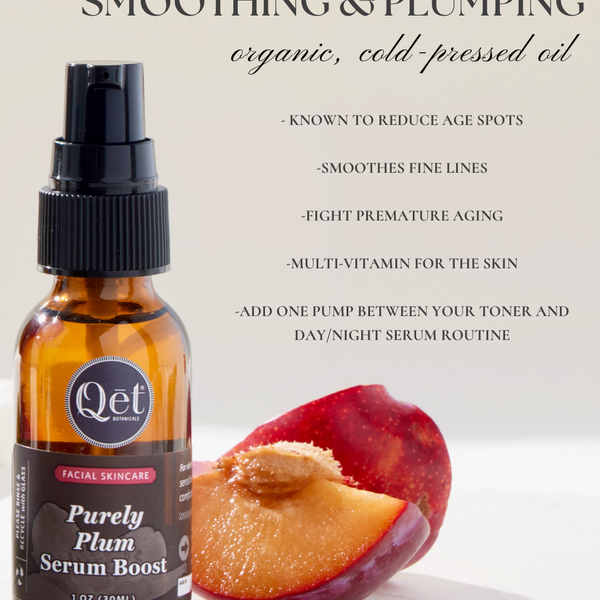 Purely Plum Face Serum Boost | Qēt Botanicals Natural Skincare