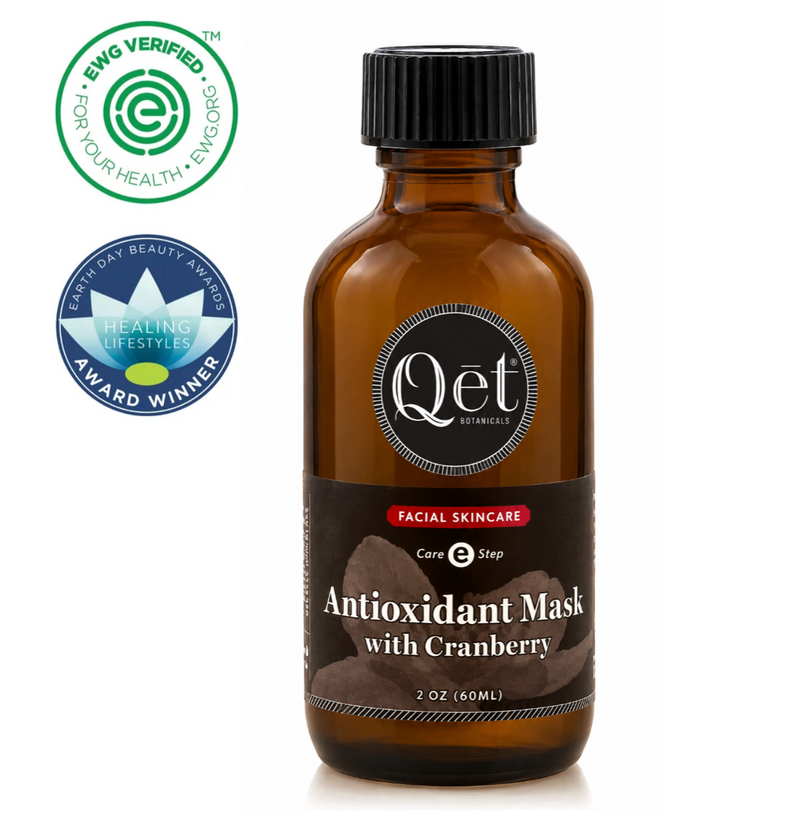 Qēt Botanicals Natural Skincare | Antioxidant Face Mask with Cranberry