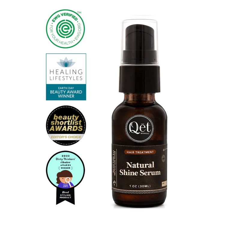 Qēt Botanicals Natural Skincare | Natural Shine Serum for Hair