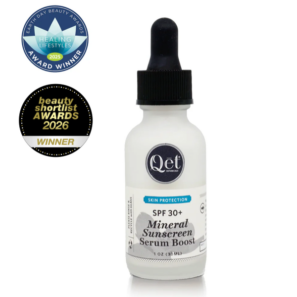 Qēt Botanicals Natural Skincare | Mineral Sunscreen Serum Boost