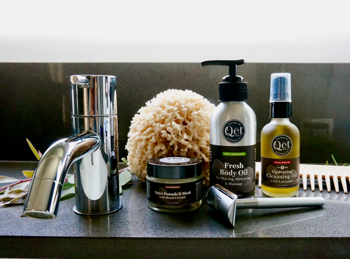 Qēt Botanicals Natural Skincare | Fresh Body Oil for Shaving