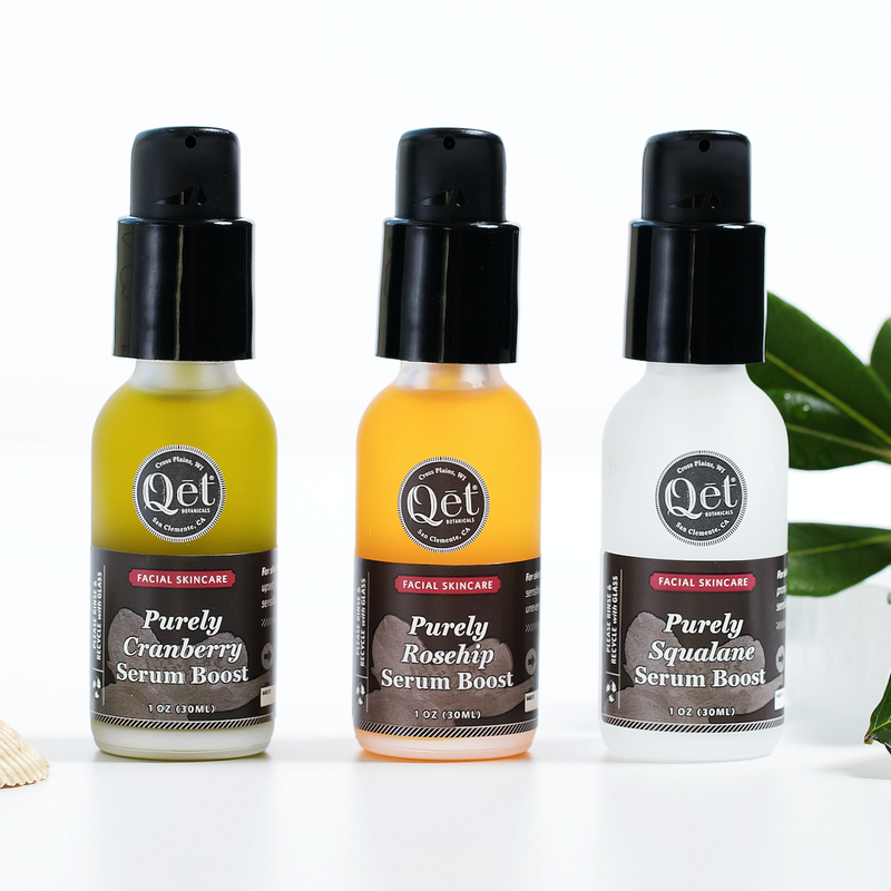Qēt Botanicals Natural Skincare  Fresh Body Oil and Body Brush Set