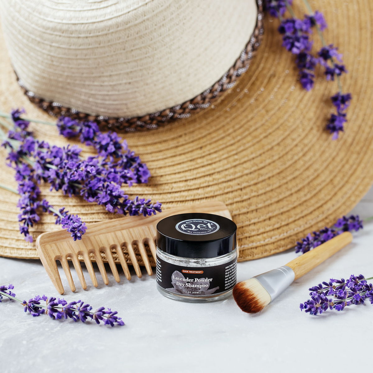 lavender flower powder Qēt Botanicals Natural Skincare