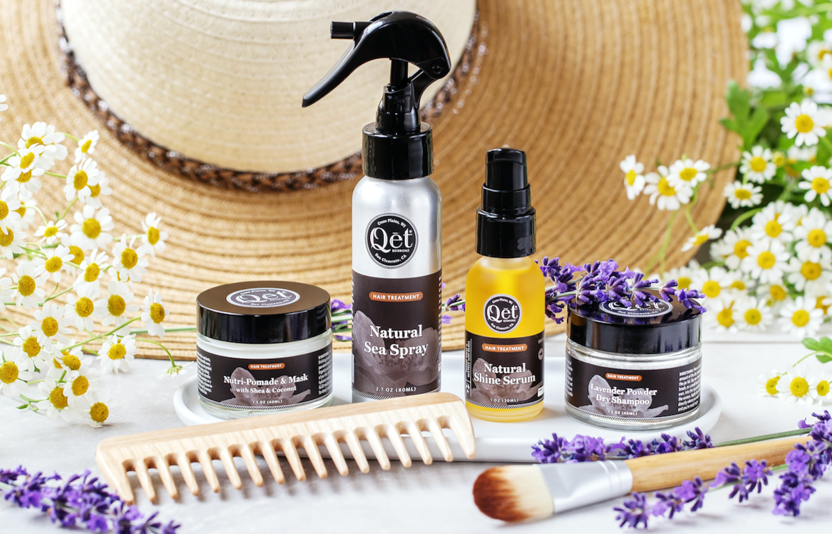 Qēt Botanicals Natural Skincare | Natural Shine Serum for Hair